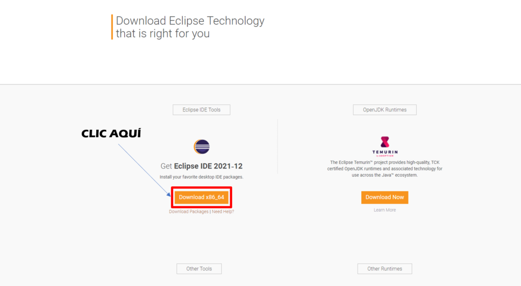 Descarga e instalación de IDE Eclipse 1